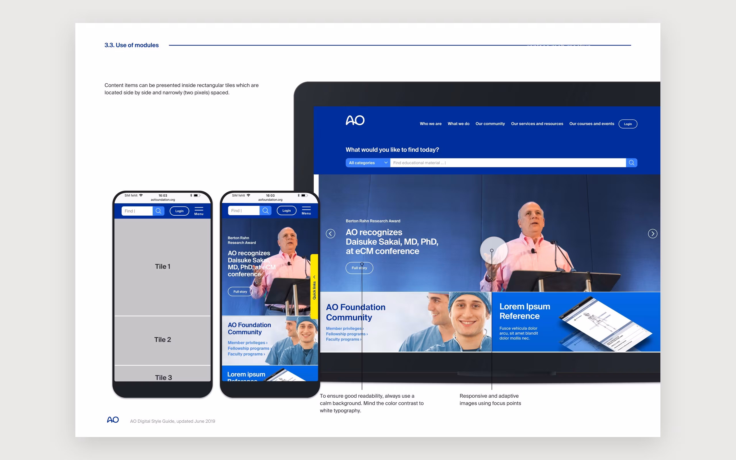 AO Foundation – Digital Style Guide